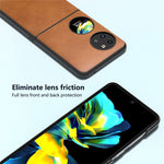 ABEEL For Huawei Pocket 2 Phone Case PU Leather + Hard PC Cover Anti-Shock