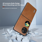 ABEEL For Huawei Pocket 2 Phone Case PU Leather + Hard PC Cover Anti-Shock