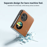 ABEEL For Huawei Pocket 2 Phone Case PU Leather + Hard PC Cover Anti-Shock