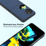ABEEL For Huawei Pocket 2 Litchi Texture Case Genuine Cow Leather+PC Phone Cover