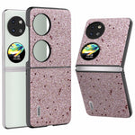 ABEEL For Huawei Pocket 2 Glitter Phone Case Slim PU Leather + Hard PC Protective Cover