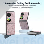 ABEEL For Huawei Pocket 2 Glitter Phone Case Slim PU Leather + Hard PC Protective Cover