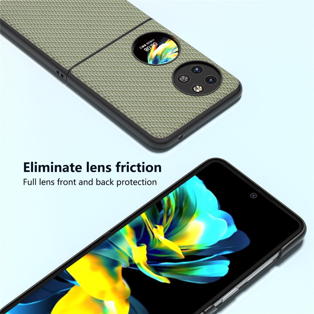 ABEEL For Huawei Pocket 2 Phone Case Carbon Fiber Texture Anti-Scratch