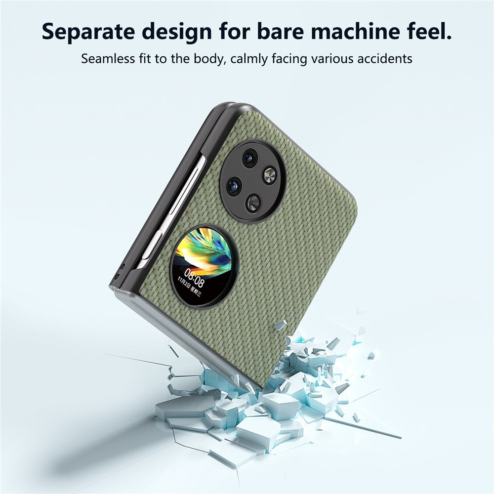 ABEEL For Huawei Pocket 2 Phone Case Carbon Fiber Texture Anti-Scratch