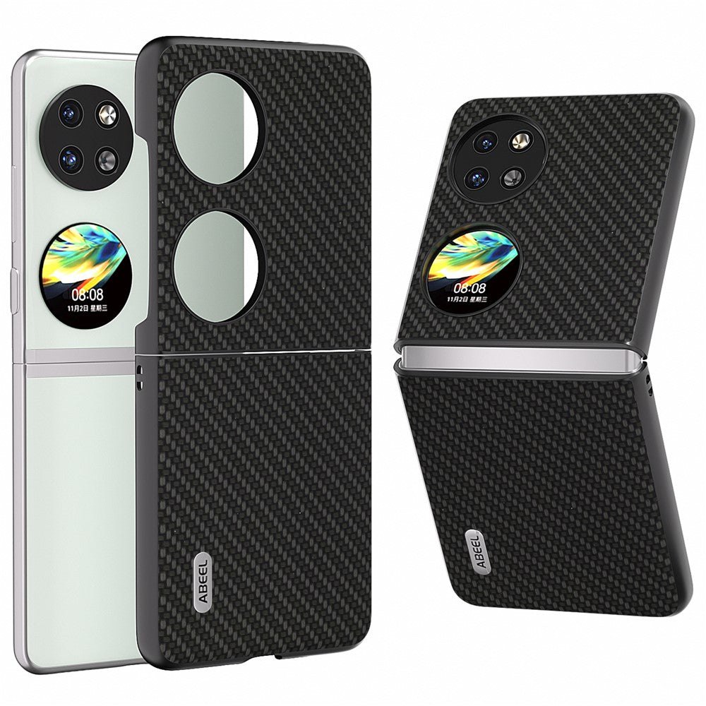 ABEEL For Huawei Pocket 2 Phone Case Carbon Fiber Texture Anti-Scratch
