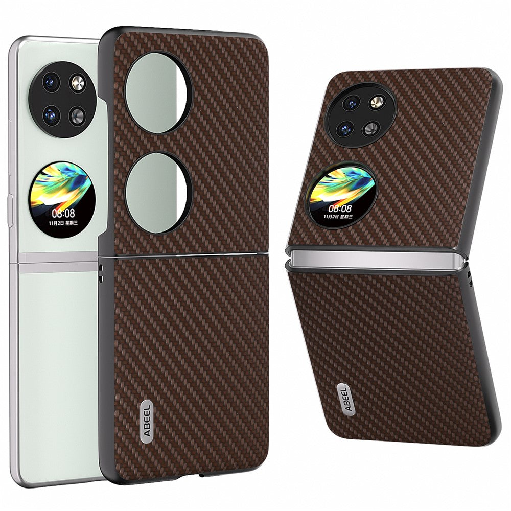 ABEEL For Huawei Pocket 2 Phone Case Carbon Fiber Texture Anti-Scratch