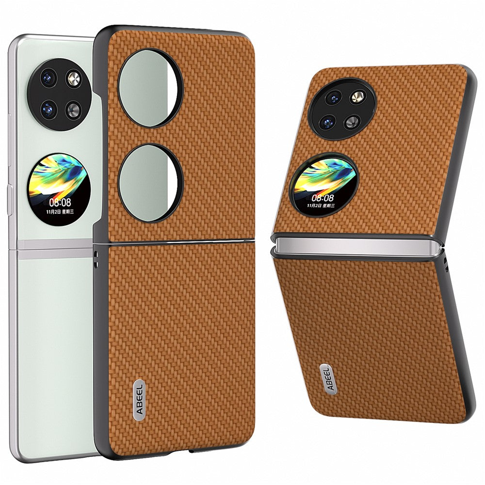 ABEEL For Huawei Pocket 2 Phone Case Carbon Fiber Texture Anti-Scratch
