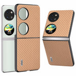 ABEEL For Huawei Pocket 2 Phone Case Carbon Fiber Texture Anti-Scratch