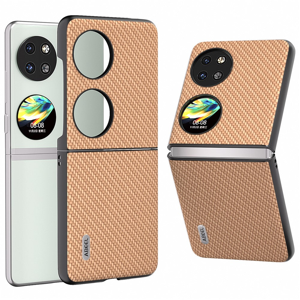 ABEEL For Huawei Pocket 2 Phone Case Carbon Fiber Texture Anti-Scratch
