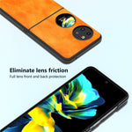 ABEEL För Huawei Pocket 2 mobilskal Hårt PC+PU Läder Litchi Textur Skal