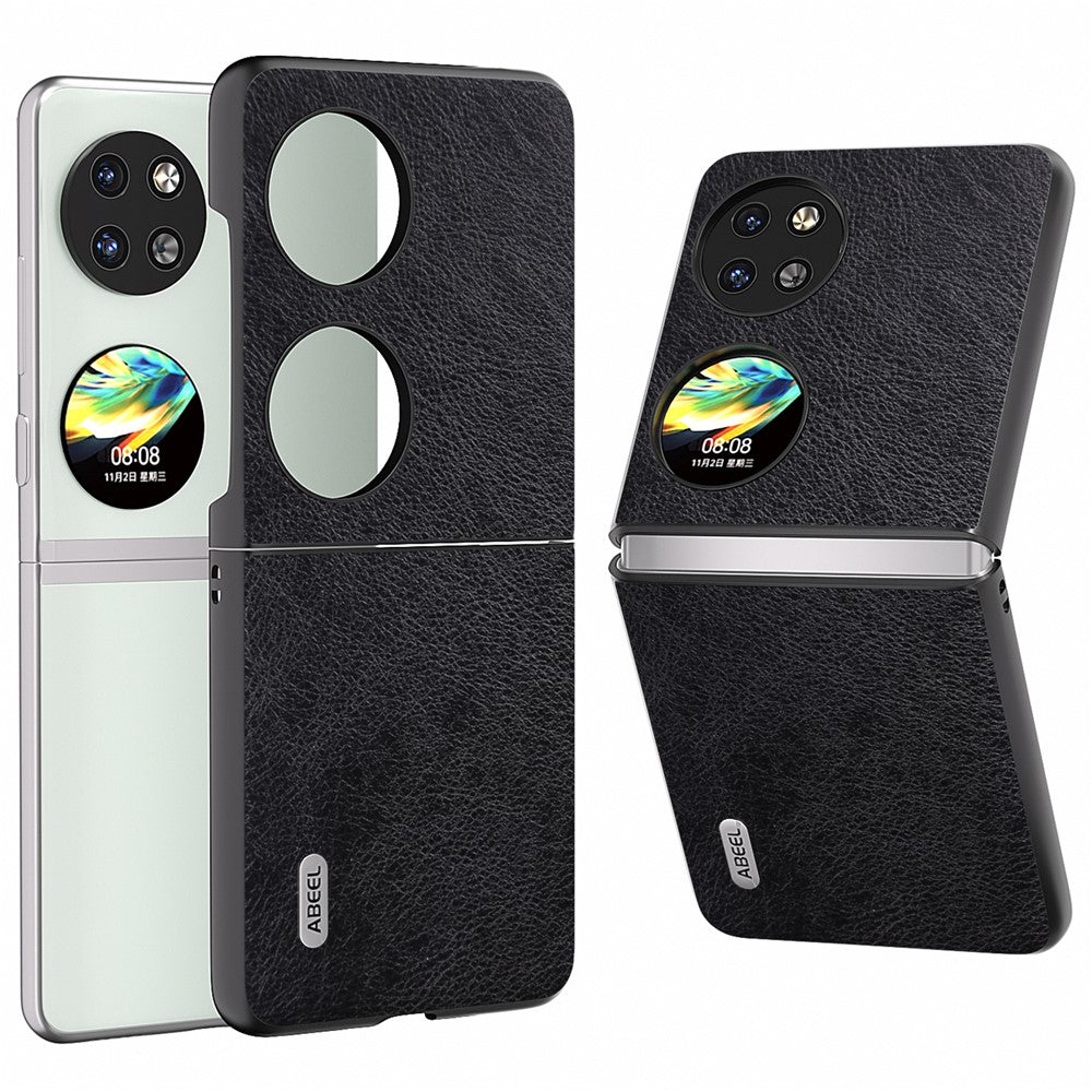 ABEEL For Huawei Pocket 2 Phone Case Hard PC+PU Leather Litchi Texture Cover