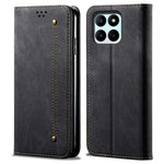 For Honor X8b 4G Cover Læder Folio Wallet Telefoncover Jeans Stof Tekstur