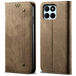 For Honor X8b 4G Cover Læder Folio Wallet Telefoncover Jeans Stof Tekstur