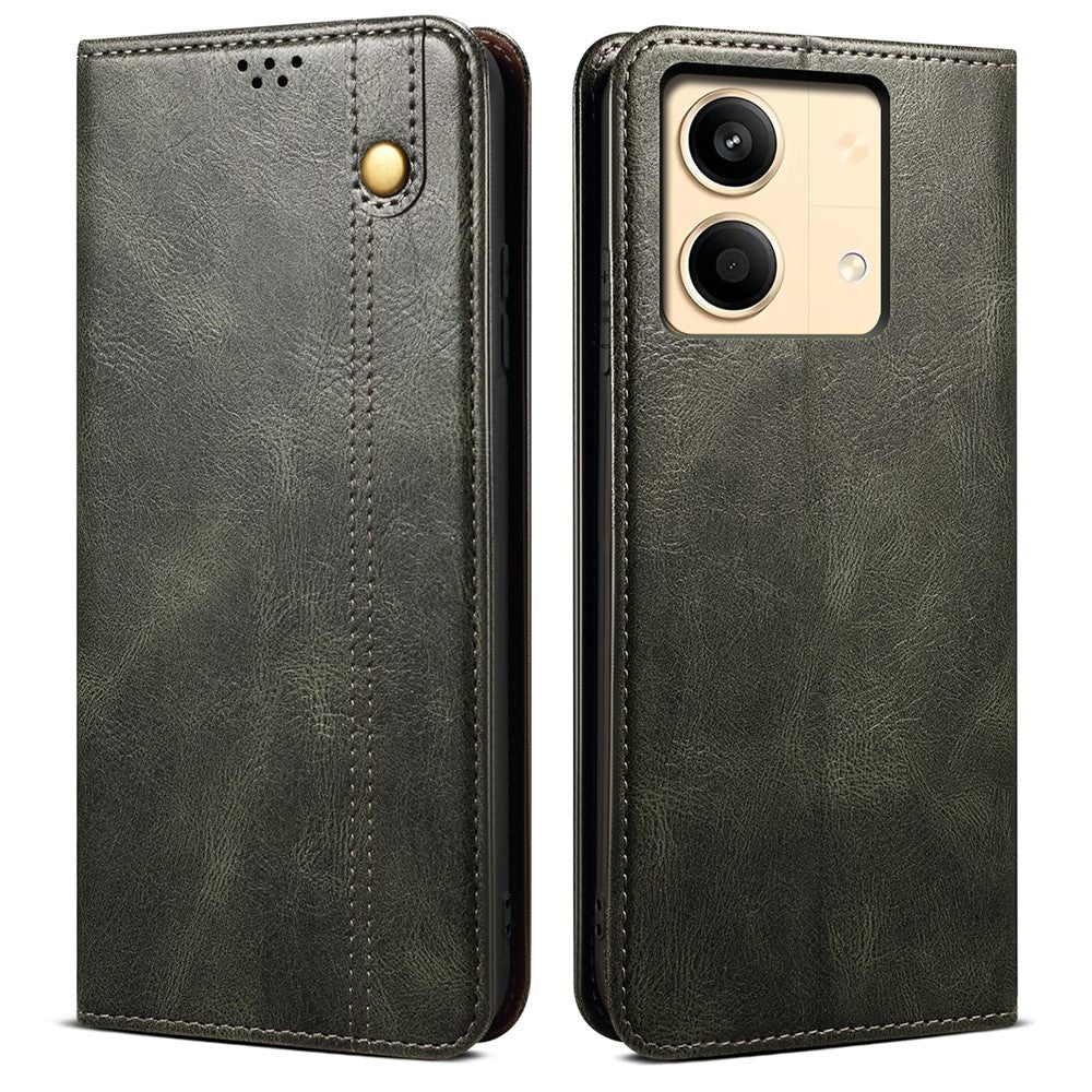 For Xiaomi Redmi Note 13R Pro 5G PU Leather Wallet Phone Case Magnetic Protect Cover