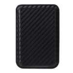For iPhone 15 Pro Case with Magnetic Detachable Card Holder Carbon Fiber Texture Phone Cover
