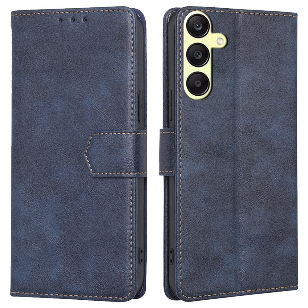 For Samsung Galaxy A25 5G (Global) (161.0 x 76.5 x 8.3mm) Case Leather Cowhide Texture Phone Cover with RFID Blocking Wallet
