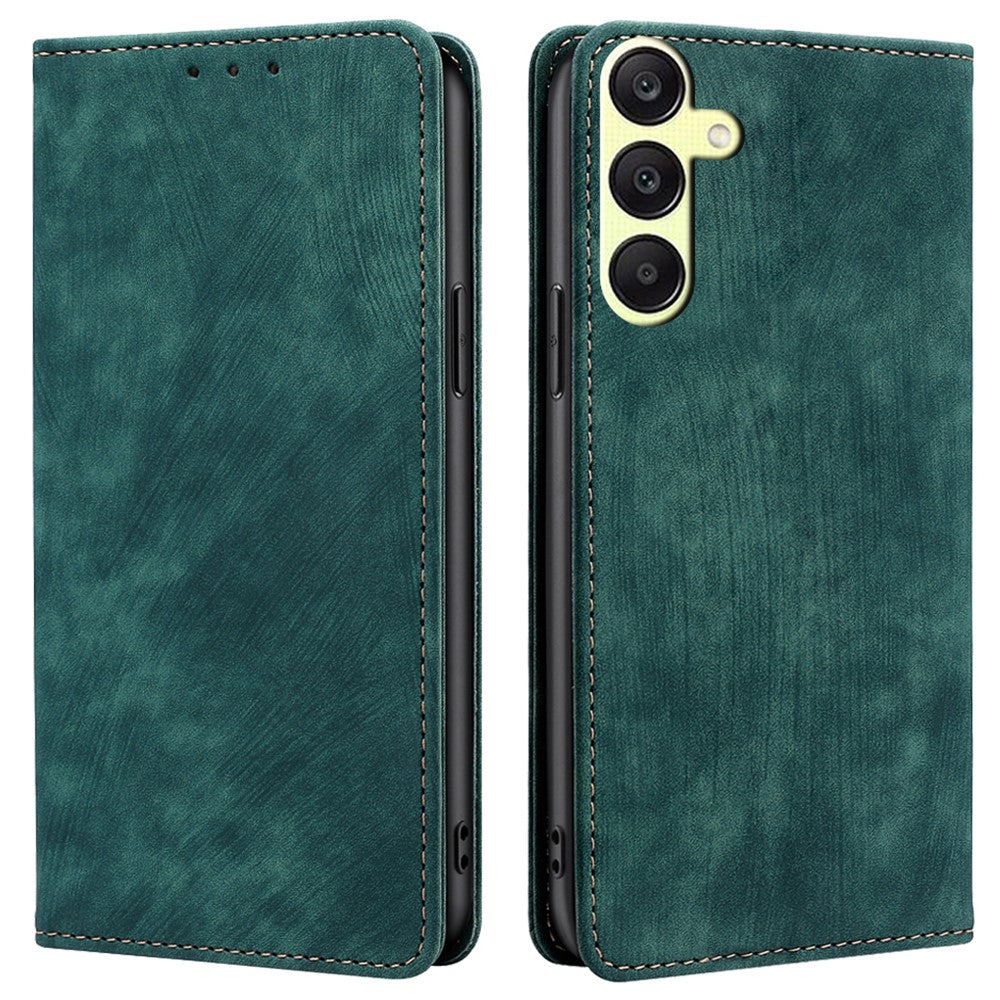 For Samsung Galaxy A25 5G (Global) (161.0 x 76.5 x 8.3mm) Case RFID Blocking PU Leather+TPU Wallet Phone Cover