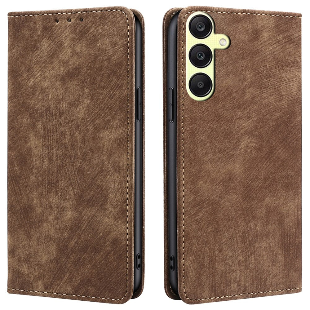 For Samsung Galaxy A25 5G (Global) (161.0 x 76.5 x 8.3mm) Case RFID Blocking PU Leather+TPU Wallet Phone Cover