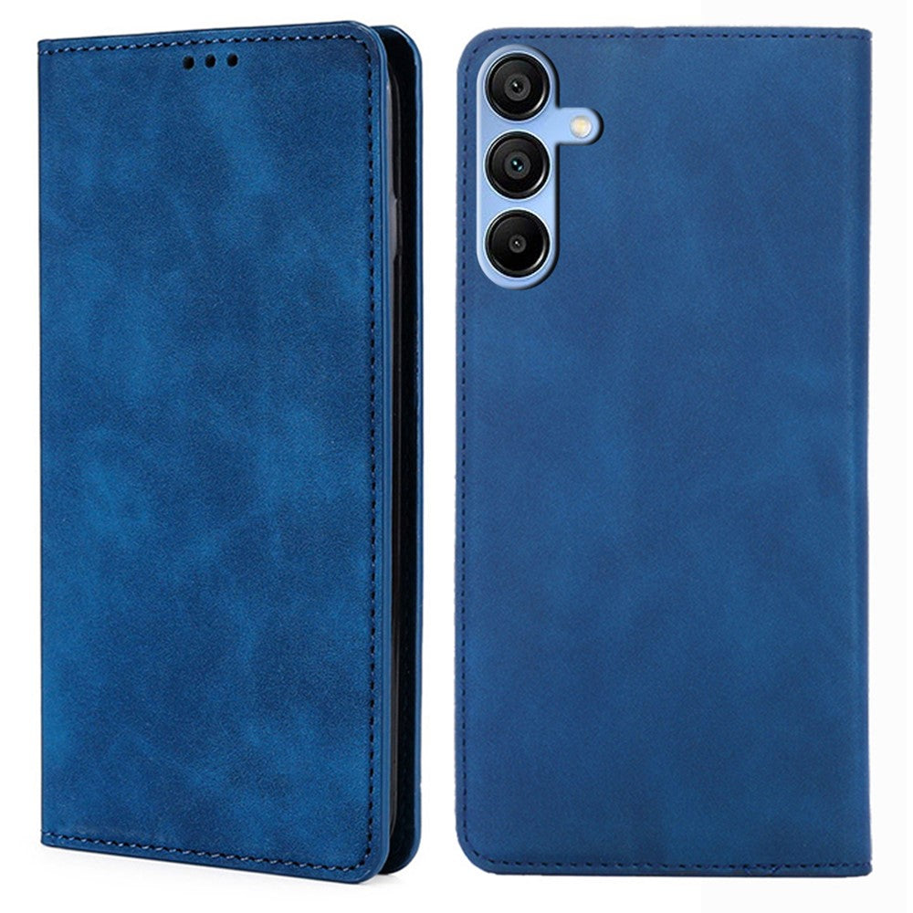 For Samsung Galaxy A15 5G / 4G Case PU Leather Stand Mobile Phone Cover with Card Slots