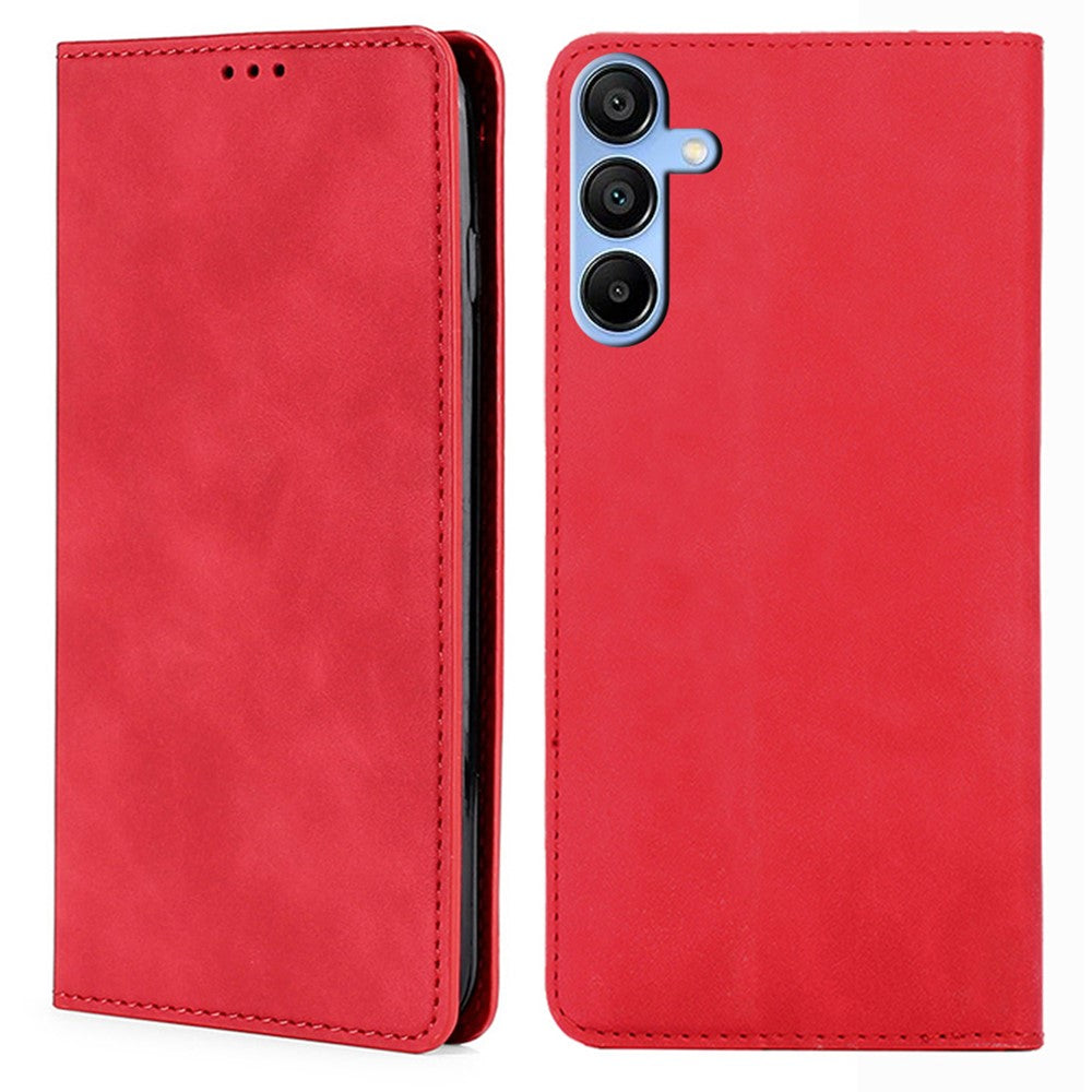 For Samsung Galaxy A15 5G / 4G Case PU Leather Stand Mobile Phone Cover with Card Slots