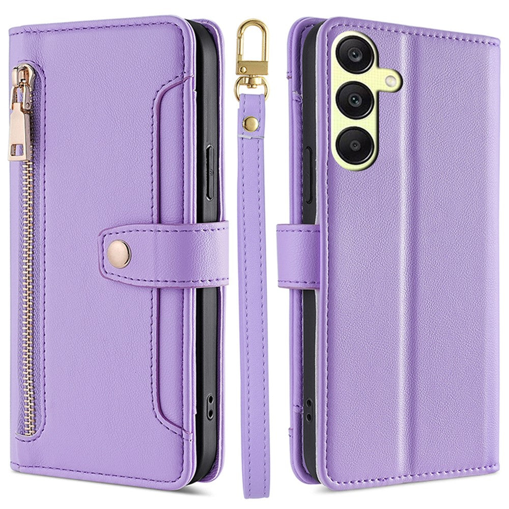 Wallet Case for Samsung Galaxy A25 5G (Global) (161.0 x 76.5 x 8.3mm) Shell Anti-fall Leather Phone Cover
