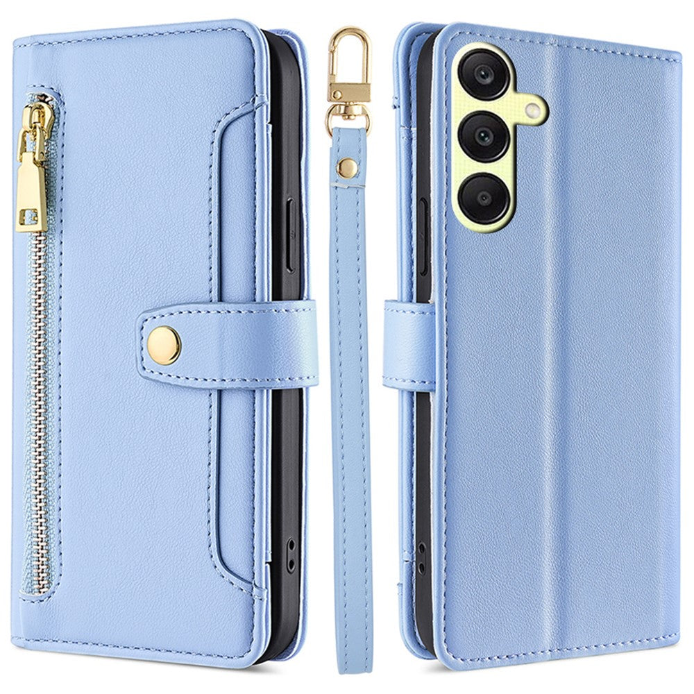 Wallet Case for Samsung Galaxy A25 5G (Global) (161.0 x 76.5 x 8.3mm) Shell Anti-fall Leather Phone Cover