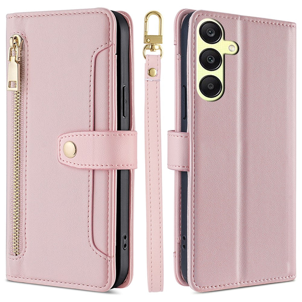Wallet Case for Samsung Galaxy A25 5G (Global) (161.0 x 76.5 x 8.3mm) Shell Anti-fall Leather Phone Cover