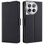 PU-läderfodral för OnePlus 12 5G med kortplatser, mobilmobilfodral, fallskydd, skal