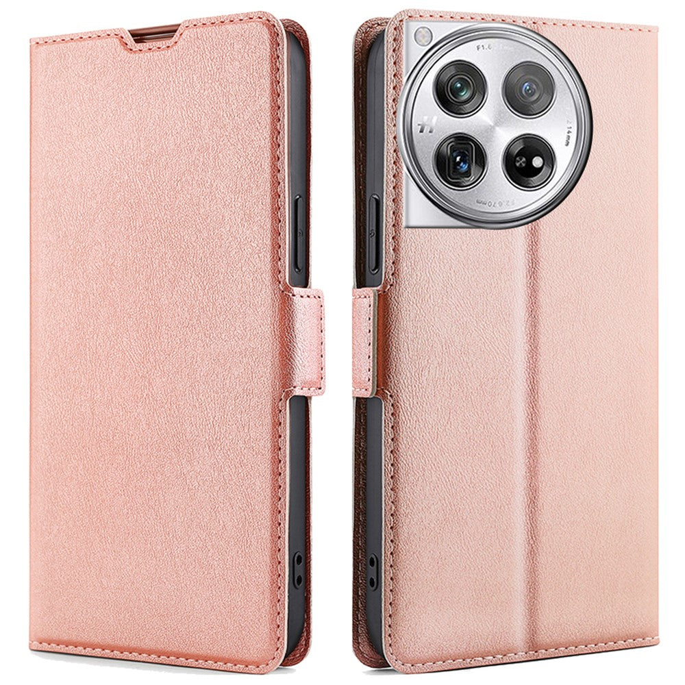PU-läderfodral för OnePlus 12 5G med kortplatser, mobilmobilfodral, fallskydd, skal