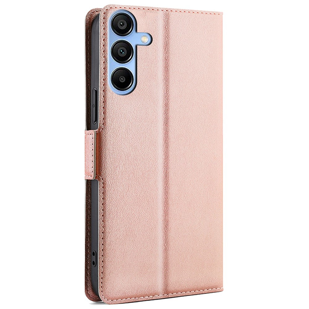 Telefoncover til Samsung Galaxy A15 5G / 4G PU-læder flip cover med kortlommer