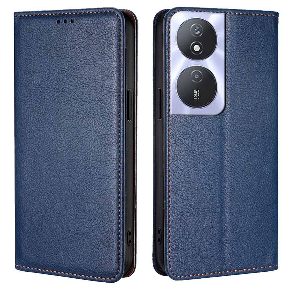 Solid Color Case for Honor Play 50 Plus 5G / Play 8T 5G / X7b 4G / 90 Smart Cover Folio Flip PU Leather Phone Protector