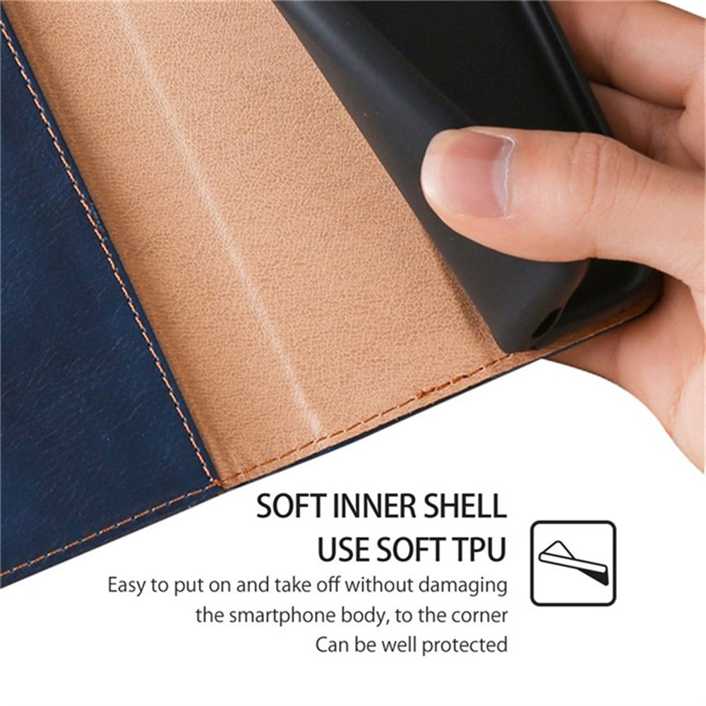 Solid Color Case for Honor Play 50 Plus 5G / Play 8T 5G / X7b 4G / 90 Smart Cover Folio Flip PU Leather Phone Protector