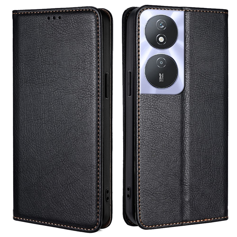 Solid Color Case for Honor Play 50 Plus 5G / Play 8T 5G / X7b 4G / 90 Smart Cover Folio Flip PU Leather Phone Protector