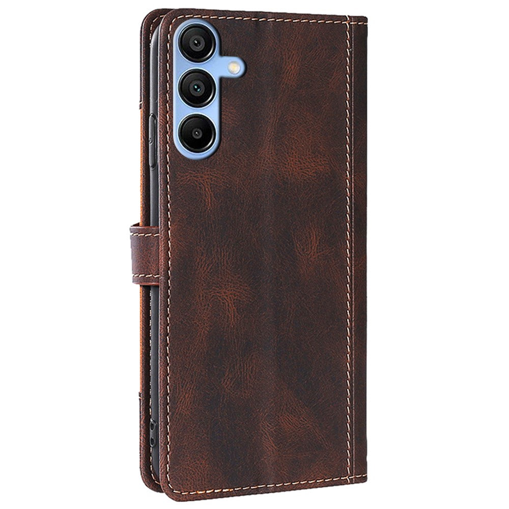 Til Samsung Galaxy A15 4G / A15 5G Cover Stråhat Design PU Læder Standerpung Mobiltelefon Etui