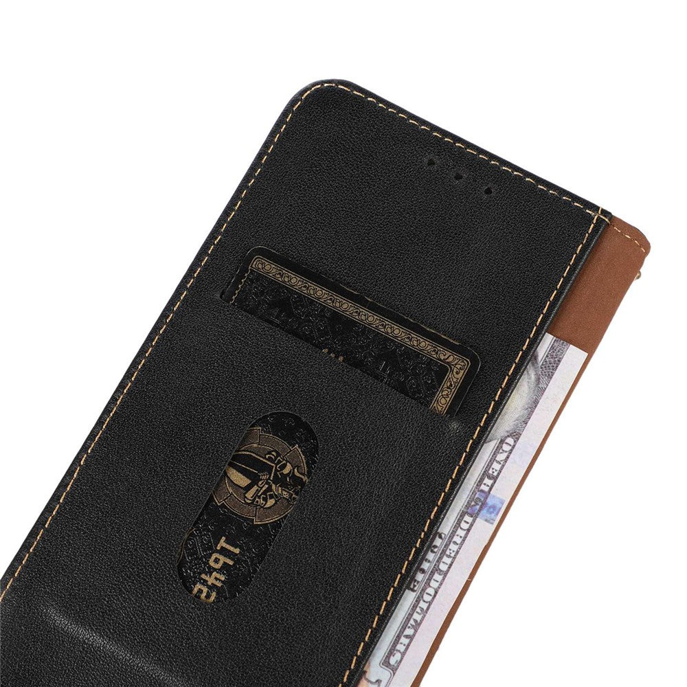 KHAZNEH For Xiaomi Redmi Note 13R Pro 5G Phone Case Genuine Cow Leather RFID Blocking