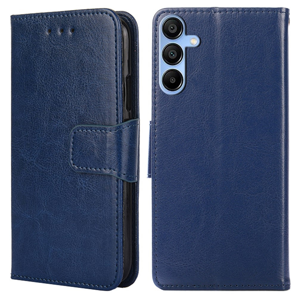 Til Samsung Galaxy A15 4G / 5G Læderetui Telefoncover med Pungstativ