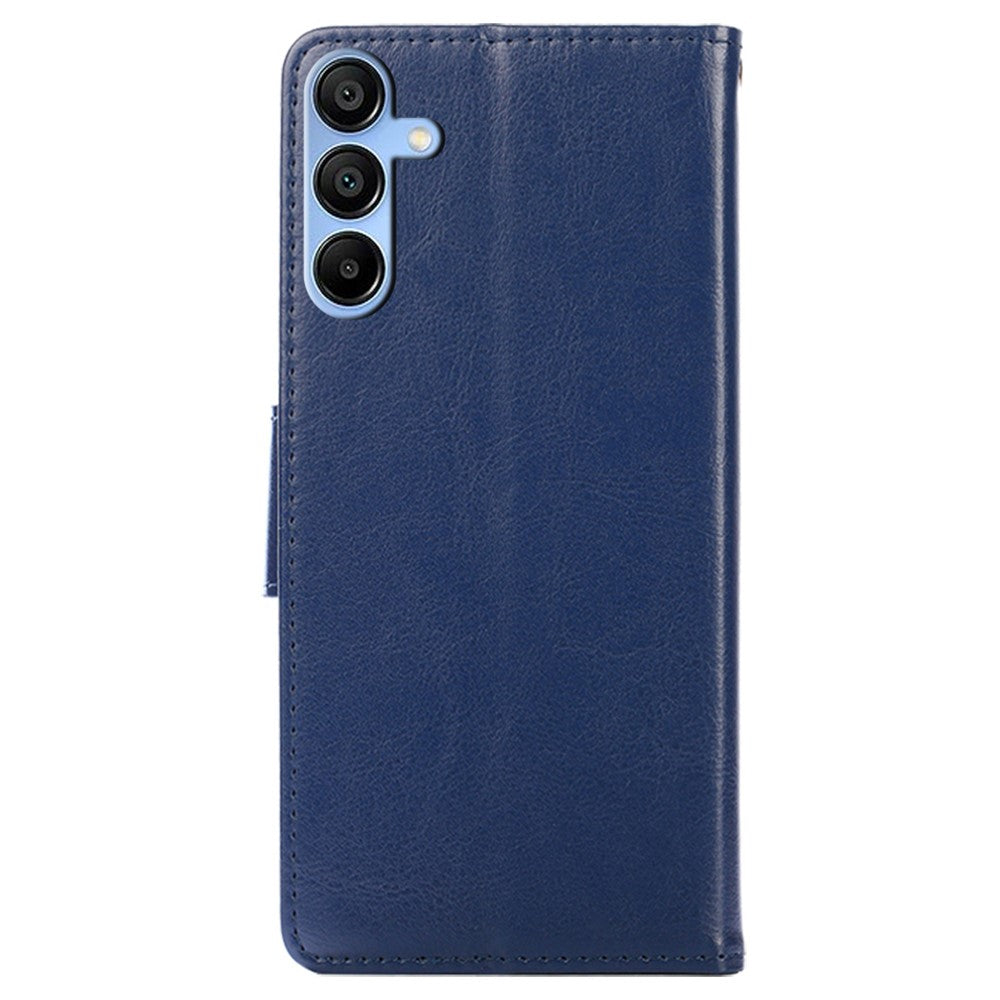 Til Samsung Galaxy A15 4G / 5G Læderetui Telefoncover med Pungstativ