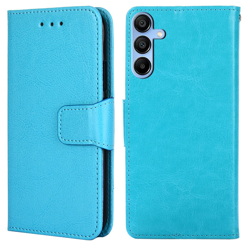 Til Samsung Galaxy A15 4G / 5G Læderetui Telefoncover med Pungstativ