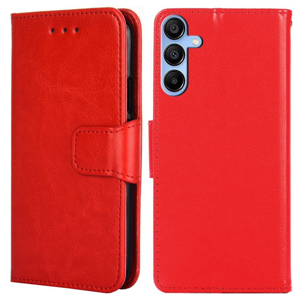 Til Samsung Galaxy A15 4G / 5G Læderetui Telefoncover med Pungstativ