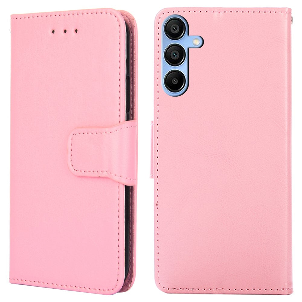 Til Samsung Galaxy A15 4G / 5G Læderetui Telefoncover med Pungstativ