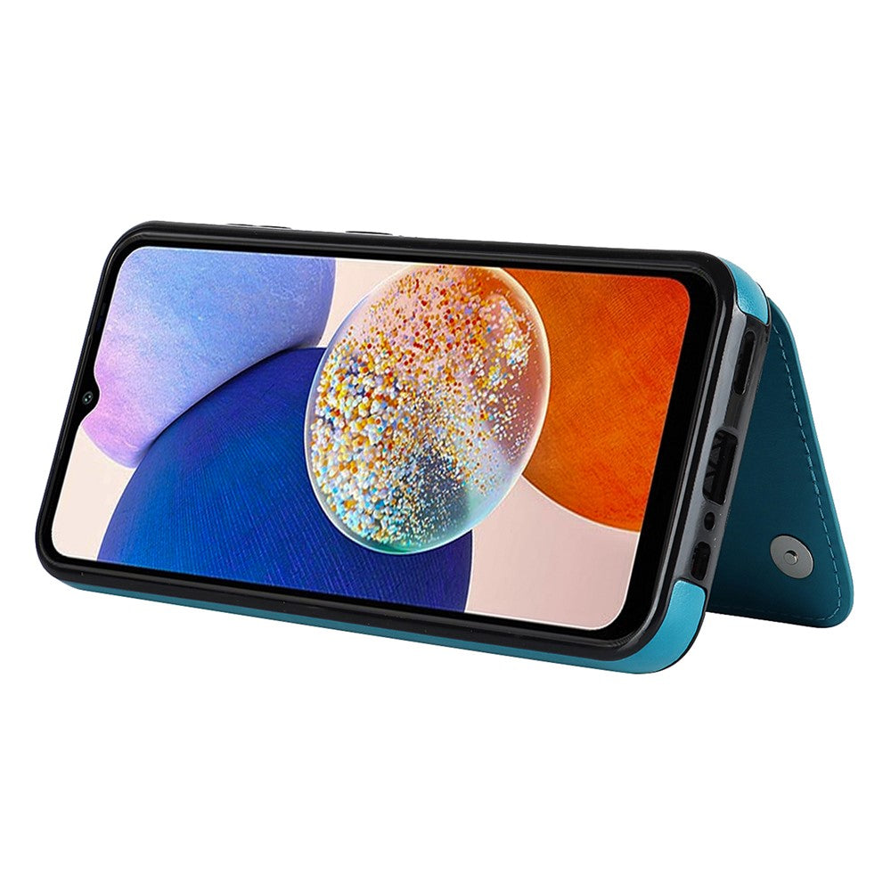 Til Samsung Galaxy A15 5G Magnetisk Telefon Cover Præget Mandala Blomst Kortlommer Cover