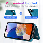 Til Samsung Galaxy A15 5G Magnetisk Telefon Cover Præget Mandala Blomst Kortlommer Cover