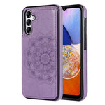 Til Samsung Galaxy A15 5G Magnetisk Telefon Cover Præget Mandala Blomst Kortlommer Cover
