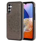 Til Samsung Galaxy A15 5G Magnetisk Telefon Cover Præget Mandala Blomst Kortlommer Cover