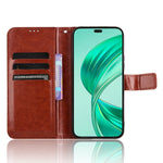 For Honor X8b 4G Cell Phone Case Magnetic Clasp Leather Protective Cover with Wallet Stand