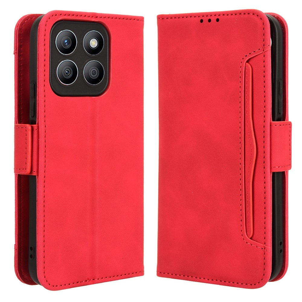 Til Honor X8b 4G PU-lædertelefoncover Stand mobilcover med flere kortpladser