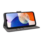 For Samsung Galaxy A15 5G / 4G Case RFID Blocking Phone Stand Cover Card Pouch with Hand Strap