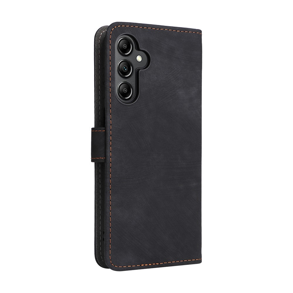 For Samsung Galaxy A15 5G / 4G Case RFID Blocking Phone Stand Cover Card Pouch with Hand Strap