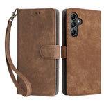 For Samsung Galaxy A15 5G / 4G Case RFID Blocking Phone Stand Cover Card Pouch with Hand Strap