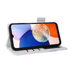 Samsung Galaxy A15 4G / 5G Plånboksfodral PU-läder Litchitextur mobilstativ